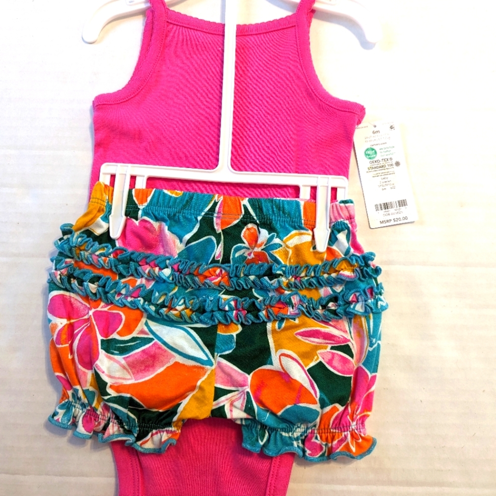 Infant Girls 2 Piece Summer Short Set Brand New With Tags By Carters 6 M… - Picture 2 of 5